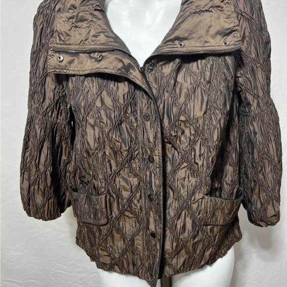 Carlisle Jackets & Blazers - Carlisle Women's Brown Quilted Jacket Size 6